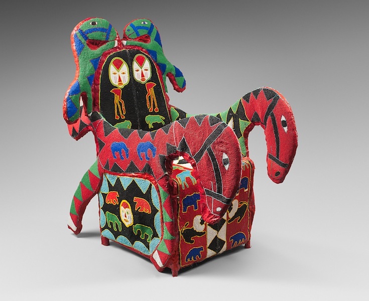 Fauteuil perles Nigéria